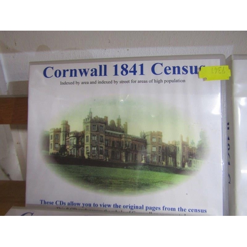 29 - CORNWALL HISTORY, collection of 6 Cornwall Census C.D.s, 6 dates from 1841 - 1911