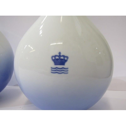 4 - ROYAL COPENHAGEN, a pair of Royal Copenhagen bottles & stoppers with Danish views, 24cms