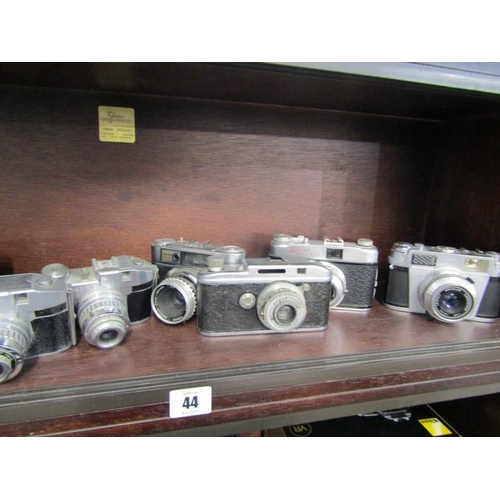 44 - VINTAGE CAMERAS, collection of 10 various cameras including Mastra V35 and Comet 5