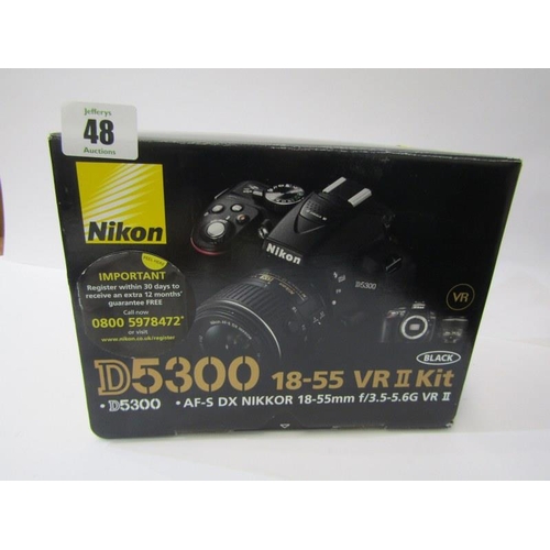 48 - NIKON D5300 ORIGINAL BOXED CAMERA KIT