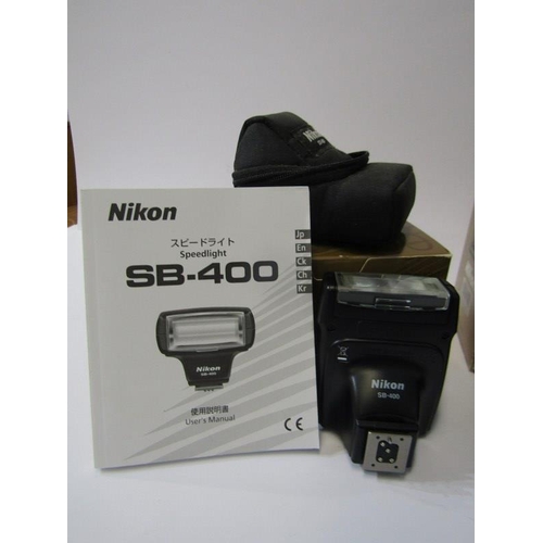 57 - PHOTOGRAPHY, Nikon EM camera, together with Speedlight SB-400, boxed