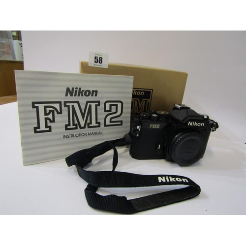 58 - NIKON FM2 CAMERA, boxed