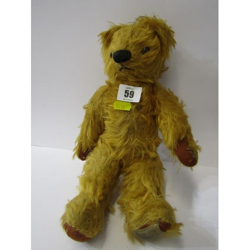 59 - VINTAGE TEDDY BEAR, Goldplush Chad Valley 30cm teddy bear