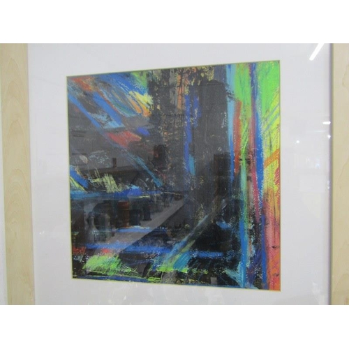 65 - ABSTRACT ART, signed pastel 