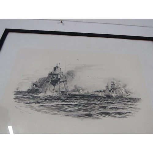 67 - W. L. WYLLIE, pair of pencil signed monochrome prints 