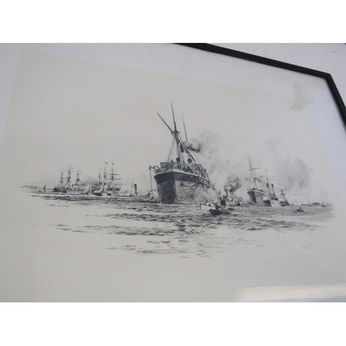 67 - W. L. WYLLIE, pair of pencil signed monochrome prints 