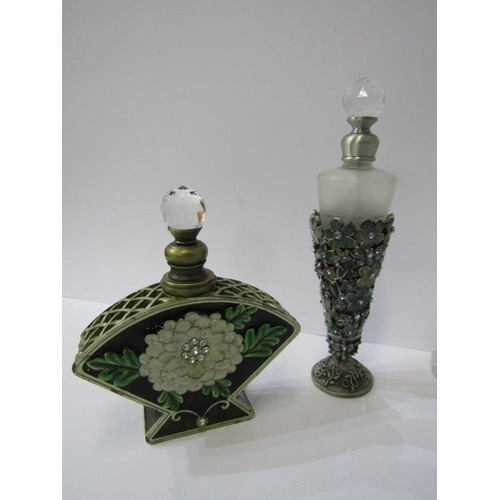 76 - PERFUME BOTTLES, collection of 8 various decorative perfume bottles