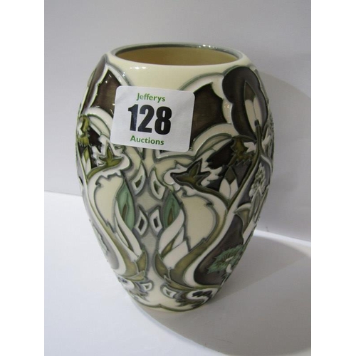 128 - MOORCROFT, limited edition 13cm oviform vase by A Hull, dated 2004