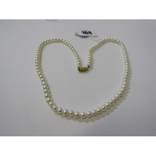 164 - PEARL NECKLACE, 18