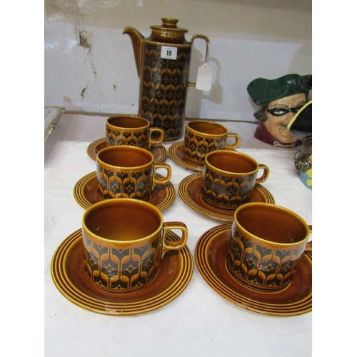 18 - RETRO, Hornsea vintage coffee service