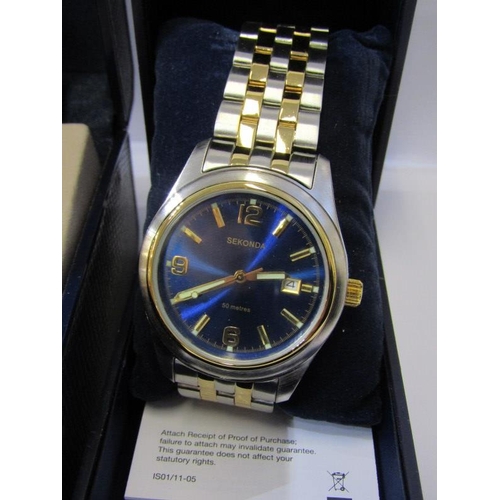 207 - SEKONDA WRIST WATCHES, 3 boxed Sekonda gents wrist watches