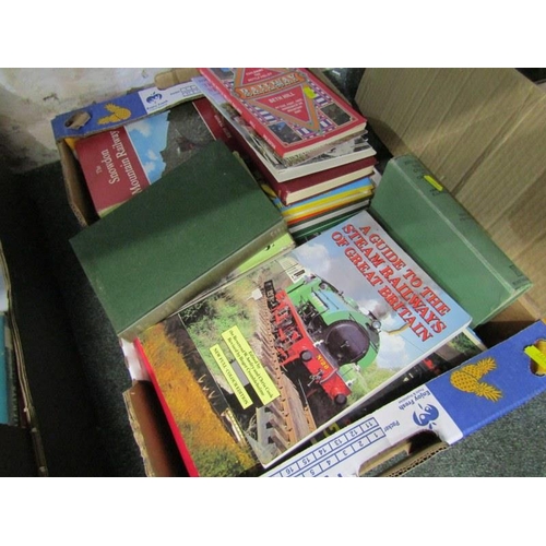 33 - STEAM RAILWAYS, 2 boxes of books relating to steam and other railways