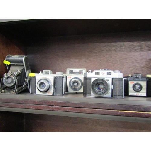 48 - VINTAGE CAMERAS, collection of 13 assorted cameras including Agfa Karat and Chinon 35EE, Olympus 35C