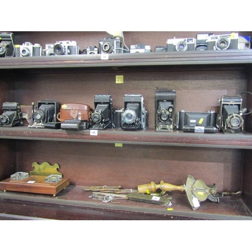 49 - VINTAGE CAMERAS, collection of 12 mainly bellows feature cameras, including Kodak Vest Pocket Autogr... 