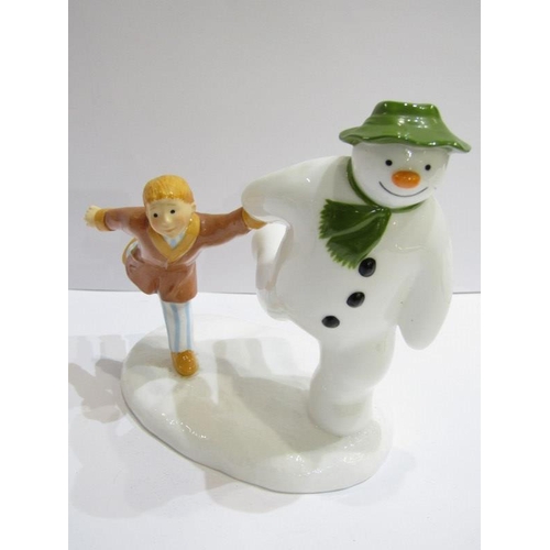 64 - THE SNOWMAN, 4 Coalport figures from series