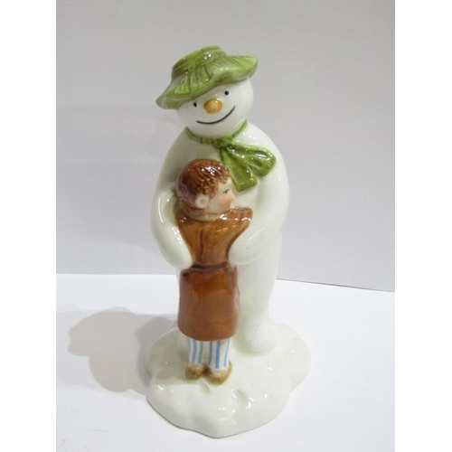 64 - THE SNOWMAN, 4 Coalport figures from series