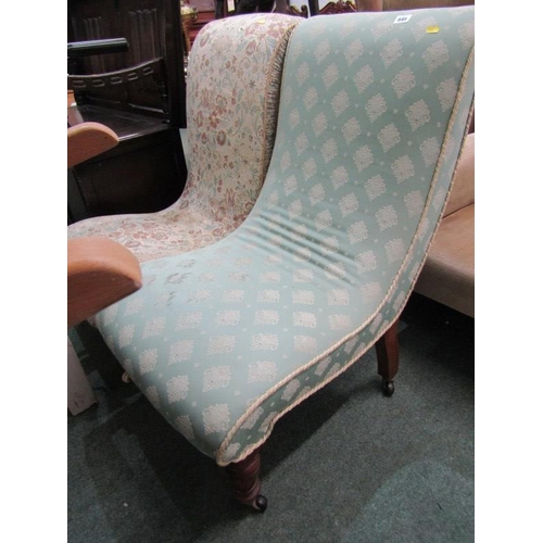 645 - 2 UPHOLSTERED NURSING CHAIRS