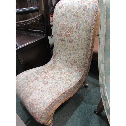 645 - 2 UPHOLSTERED NURSING CHAIRS