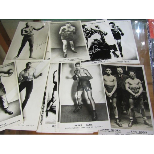 75 - BOXING, collection of Boxing publicity cards from 1900-1930's programmes