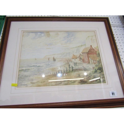 81 - E. WATTS, signed watercolour 