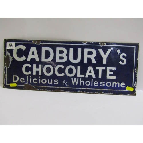 96 - ADVERTISING, antique enamelled advertising sign 