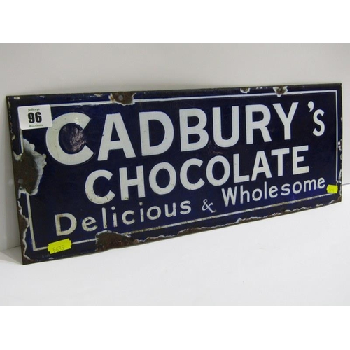 96 - ADVERTISING, antique enamelled advertising sign 