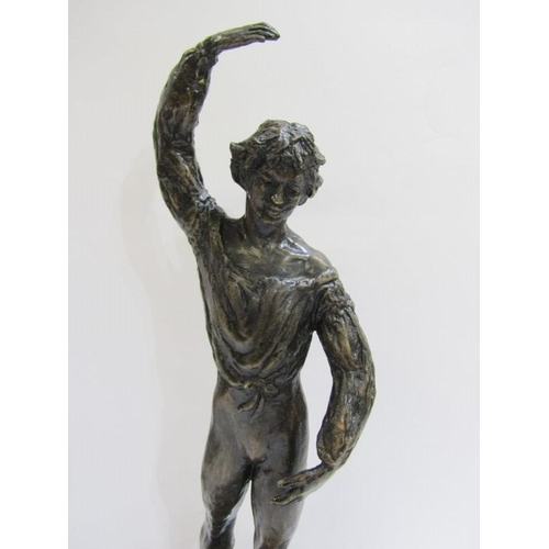 97 - ROYAL WORCESTER BRONZE, Tempo limited edition with certificate, 31cm height