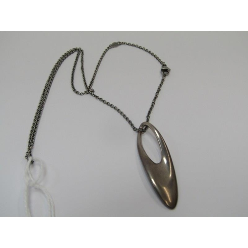 11 - GEORG JENSEN, Danish silver necklace pendant, no 500, marked 925 on a silver 17