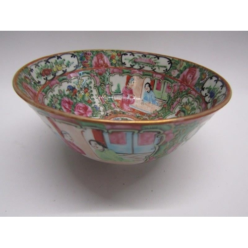 128 - ORIENTAL CERAMICS, Canton dish and small bowl, pair of Kutani spill vases, 2 Imari dishes, etc