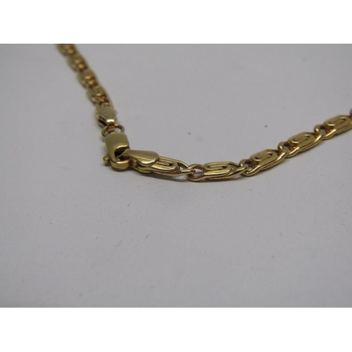 147 - FANCY GOLD NECKLACE, 9ct yellow gold 18