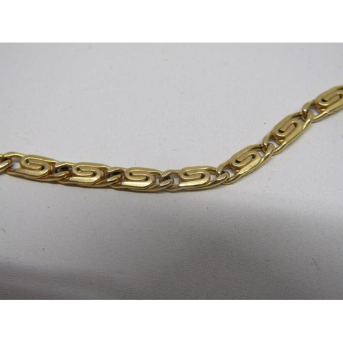 147 - FANCY GOLD NECKLACE, 9ct yellow gold 18