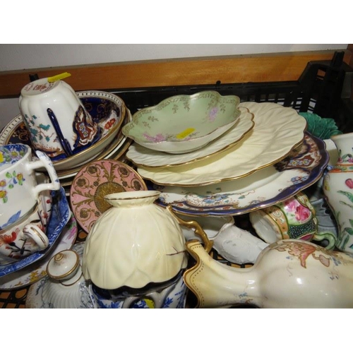 34 - ANTIQUE TEAWARE, collection of assorted antique teaware & decorative items