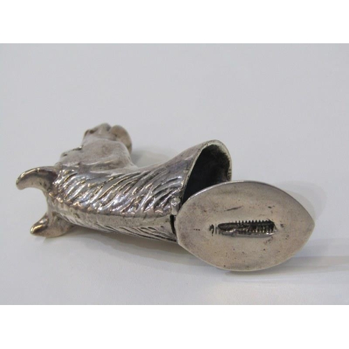 31 - SILVER NOVELTY HORSE HEAD VESTA CASE