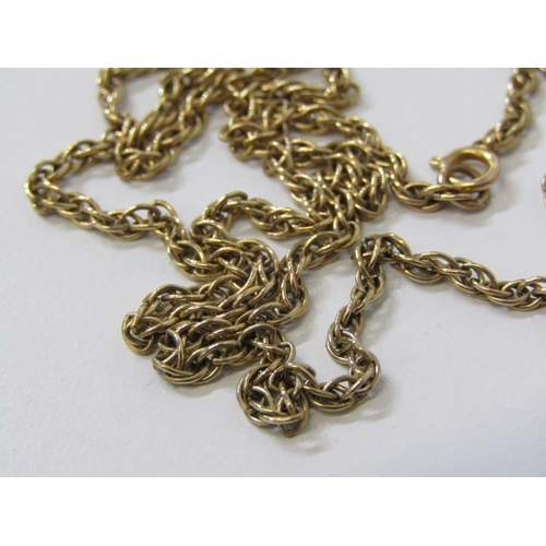 43 - 9ct YELLOW GOLD PRINCE OF WALES LINK NECKLACE, approx. 25