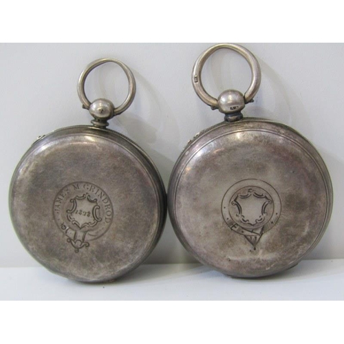 58 - 2 SILVER CASED POCKET WATCHES, 1 Waltham & Co. & 1 other, both in un-tested condition