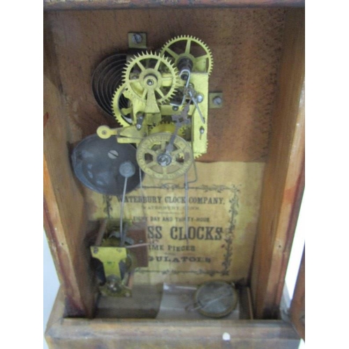 127 - ANTIQUE CLOCK MOVEMENT, 2 Waterbury mantel clock movements