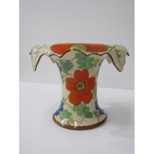 13 - ART DECO TABLEWARE, sylvac Alex 28cm vase, also Arthur Wood flower holder & 4 other pieces