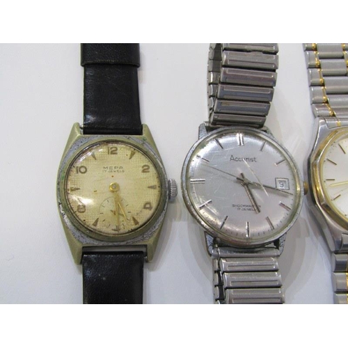 166 - GENTS WRIST WATCHES, collection of gents wrist watches including Sekonda, Citizen, Accurist, togethe... 