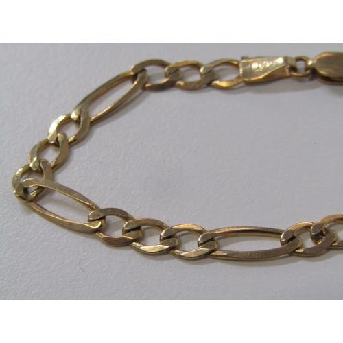 180 - GOLD FANCY LINK BRACELET, 9ct yellow gold fancy link bracelet, 3.3 grams