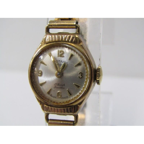 360 - LADY'S GOLD WRISTWATCH, POCKET WATCH etc lady's Rotary gold cased wristwatch on plated strap, also p... 