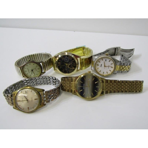 370 - GENTS WRISTWATCHES, 5 assorted gents wristwatches including Sekonda, Everite, Citizen etc