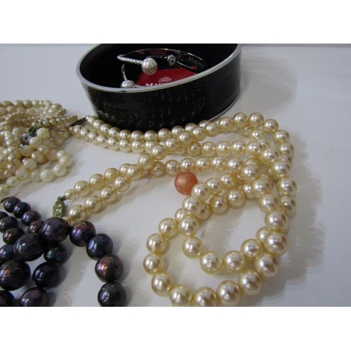 375 - PEARL NECKLACE, ETC, 16