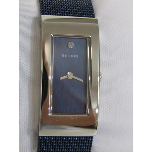 388 - LADY'S BERING WRIST WATCH, Bering dress watch in presentation case