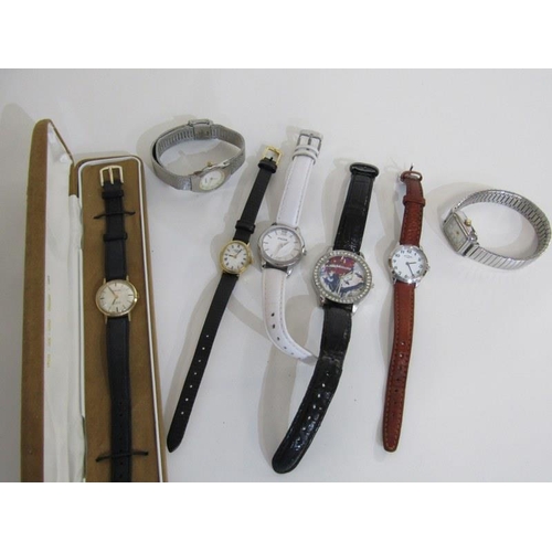 394 - WRIST WATCHES, Mappin & Webb lady's wrist watch, Rotary wrist watch and various others, 7 assorted w... 