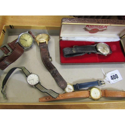 400 - ASSORTED WATCHES, vintage gent's Roma wrist watch in original box, Smiths Empire wrist watch, vintag... 