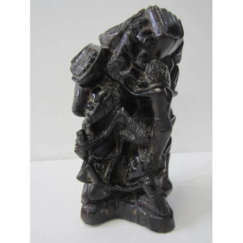 56 - ETHNIC CARVING, African Makonde carved sculpture 