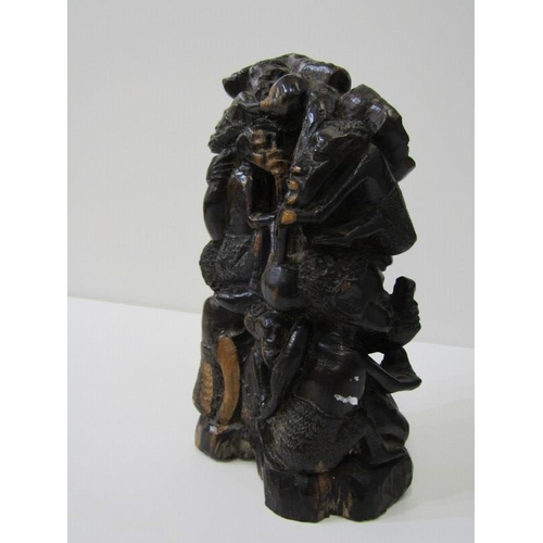 56 - ETHNIC CARVING, African Makonde carved sculpture 