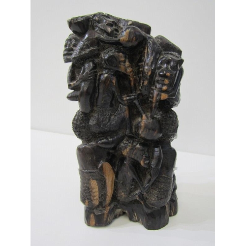 56 - ETHNIC CARVING, African Makonde carved sculpture 