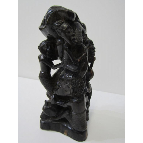 56 - ETHNIC CARVING, African Makonde carved sculpture 