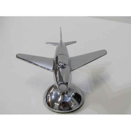 75 - ART DECO DESIGN, Dunhill fighter jet table lighter in the form of 1954 F-86 Sabre jet plane, 16cm le... 